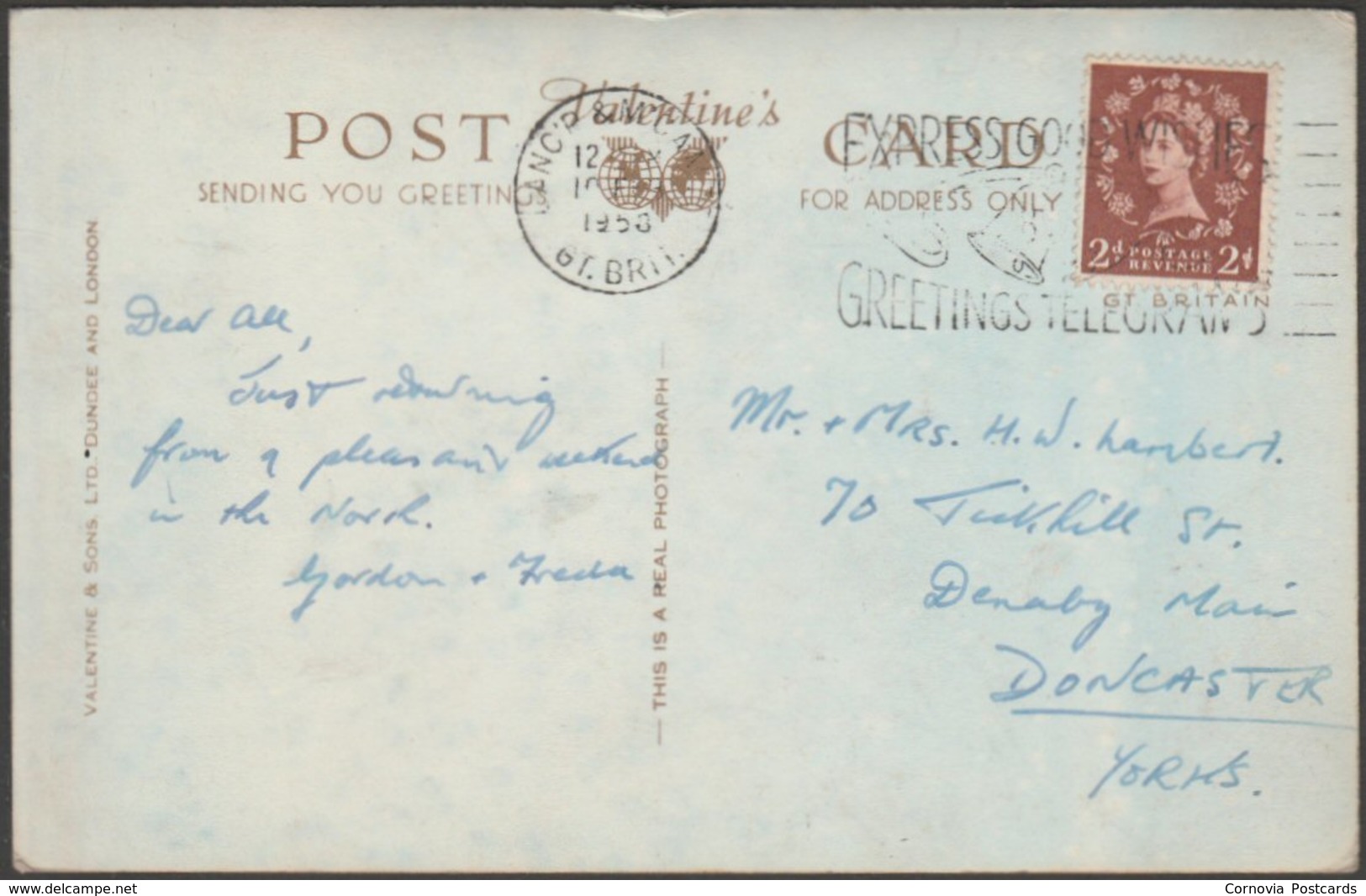 Multiview, Lancaster, Lancashire, 1953 - Valentine's RP Postcard - Other & Unclassified