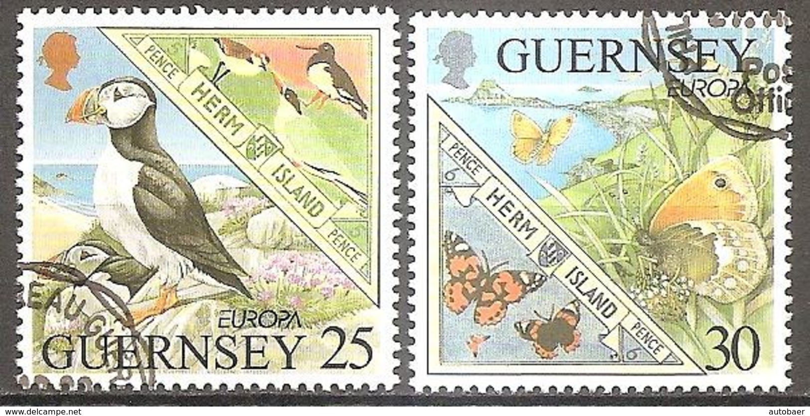 Guernsey 1999 Europa Cept Michel 809-10 Used Obliteré Gestempelt Oo Cancelled - 1999