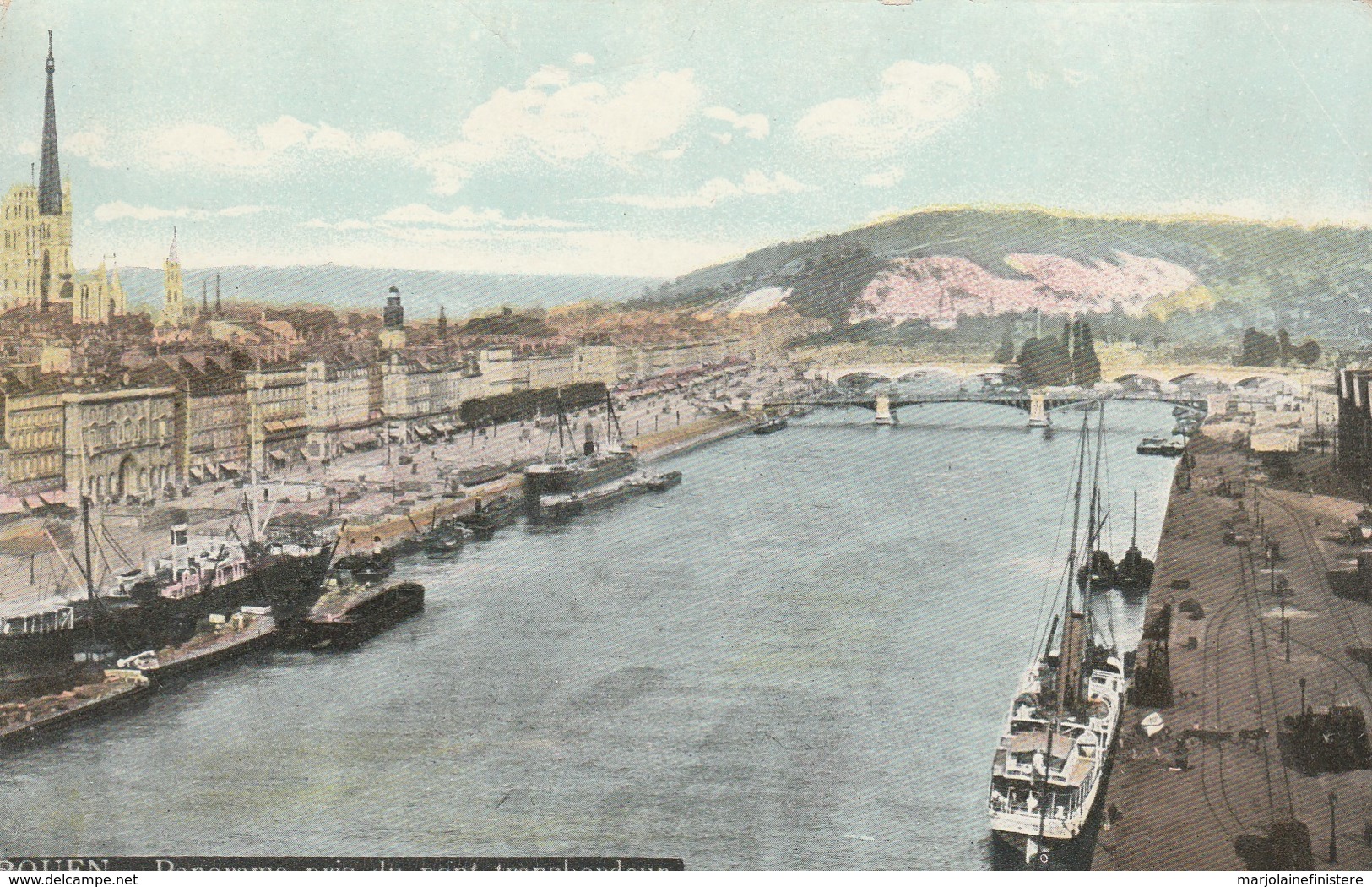 Dép. 76 - ROUEN. - Panorama Pris Du Pont Transbordeur. Aqua Photo L.V. Et Cie. - Rouen