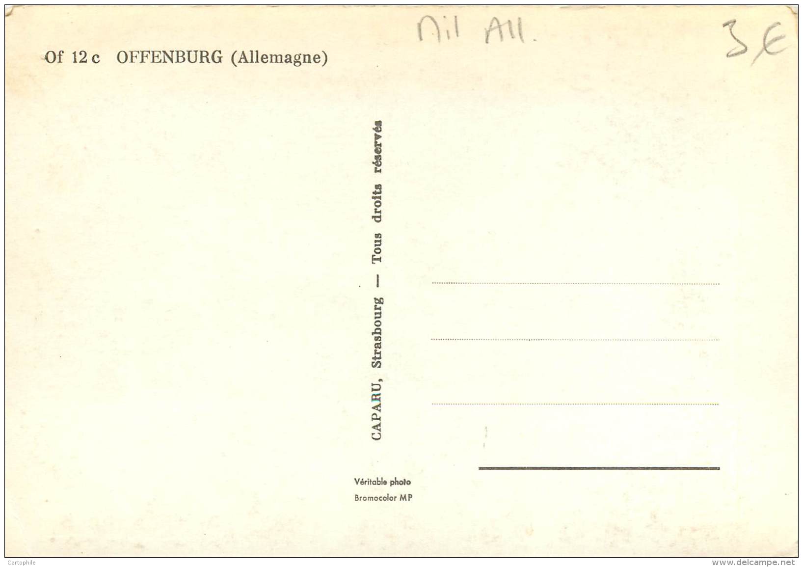 Caserne Militaire Française à OFFENBURG - Guerre 1939-45