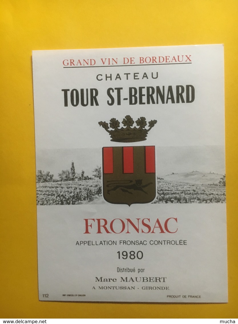 8259 - Château  Tour Saint-Bernard 1980 Fronsac - Bordeaux