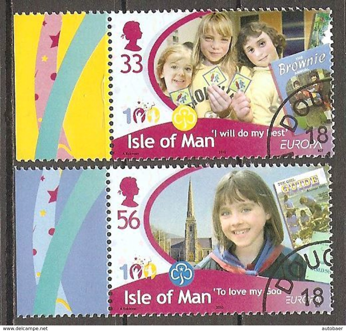 Isle Of Man Insel Man Ile De Man 2010 Europa Cept Michel 1593+1595 Used Obliteré Gestempelt Oo Cancelled - 2010