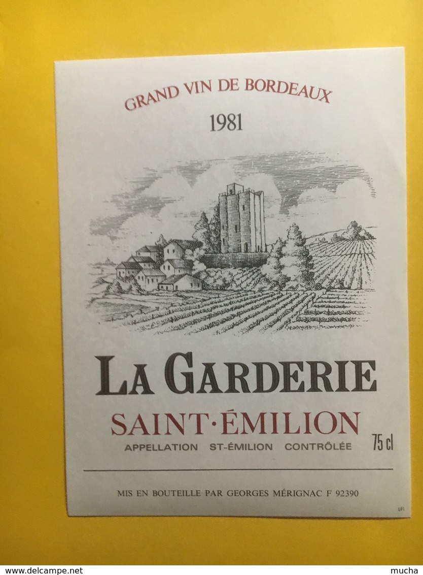 8271 - La Garderie   1981  Saint-Emilion - Bordeaux