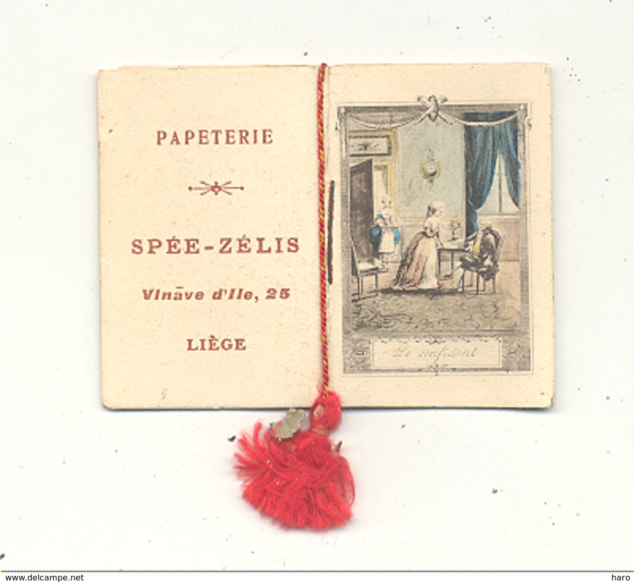 Calendrier - Mini Almanach De 1914 - Publicité : Papeterie SPEE - ZELIS à Liège (mel2) - Petit Format : 1901-20