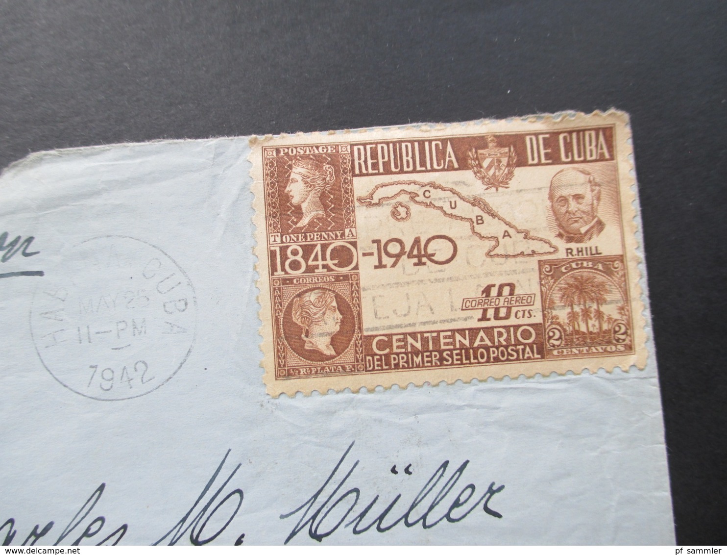 Zensurbeleg Kuba / Cuba 1942 Air Mail / Luftpost Nach New York. Examined By 3930 - Cartas & Documentos