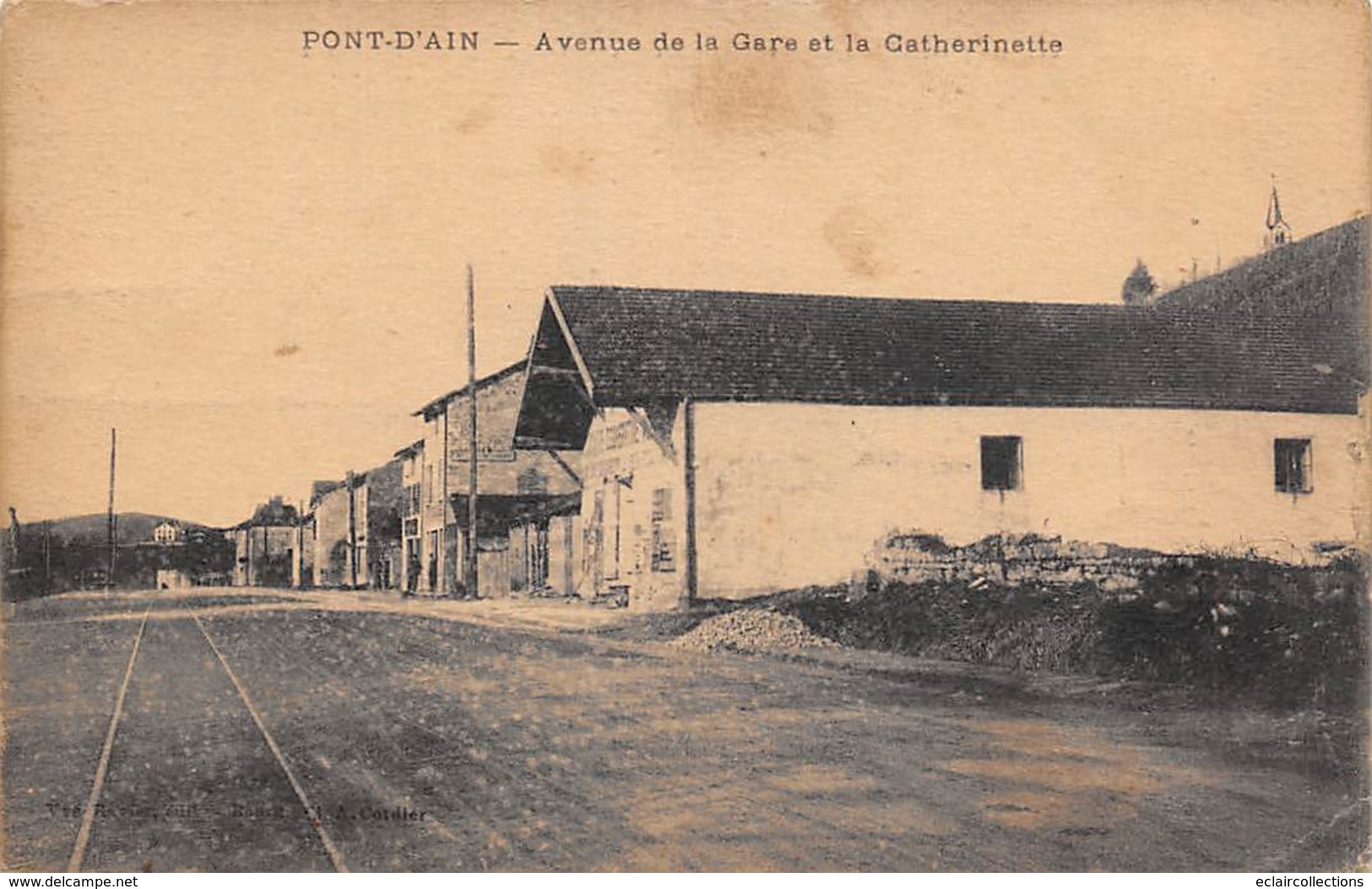 Pont D'Ain       01     Avenue De La Gare Et La Catherinette      (voir Scan) - Ohne Zuordnung