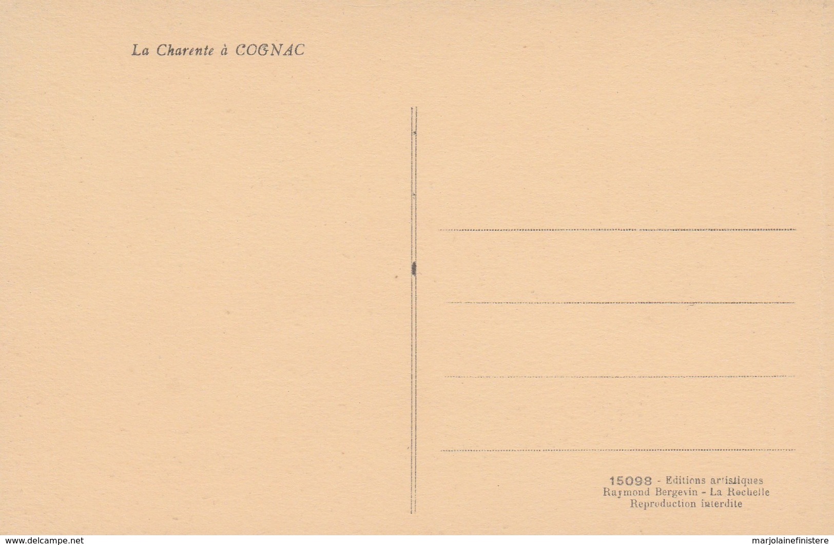 Dép. 16 - COGNAC -La Charente à Cognac. Ed. Raymond Bergevin. Ramuntcho. N° 15098 - Cognac