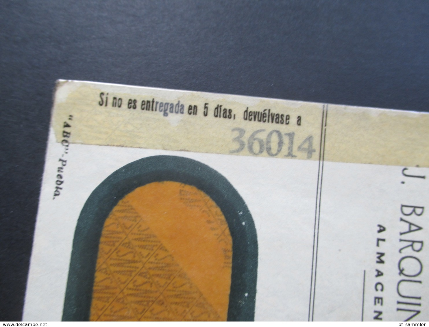 Zensurbeleg Mexiko / Mexico  März 1945 Examined By 36014. Marke Hinten Mit Bleistift Entwertet!! - Mexico