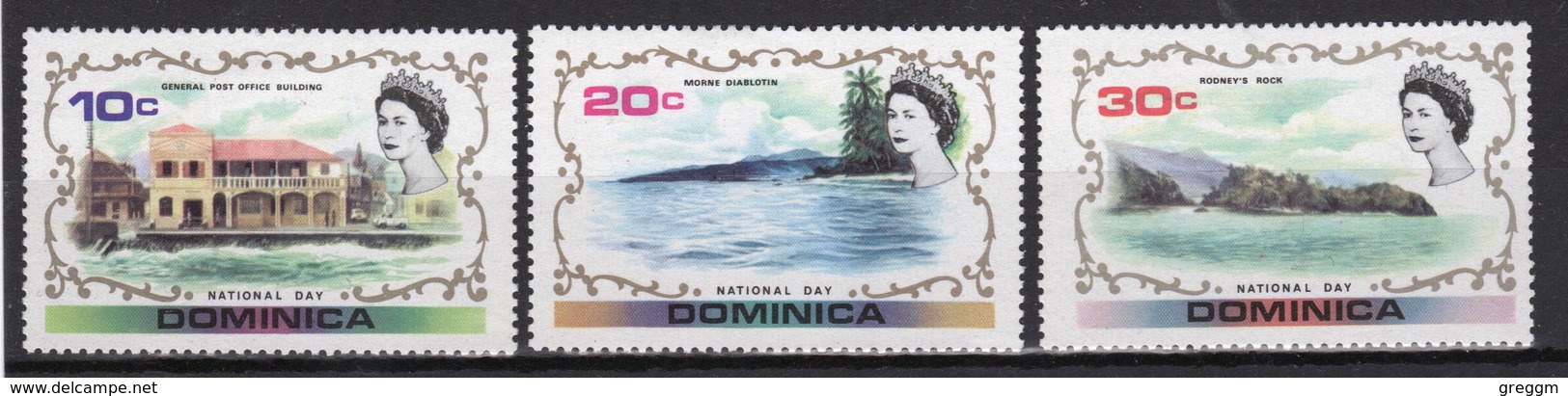 Dominica Set Of Stamps To Celebrate National Day 1972. - Dominica (...-1978)