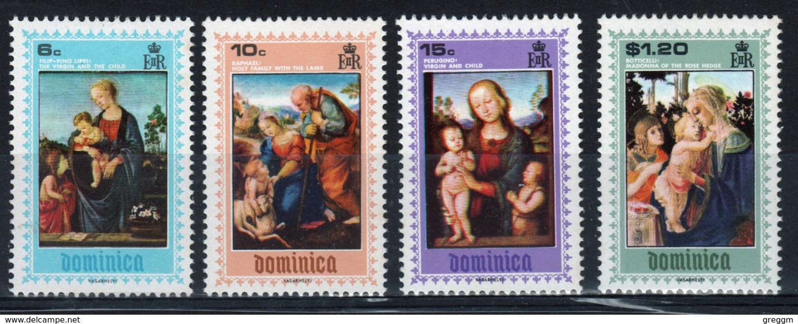 Dominica Set Of Stamps To Celebrate Christmas 1969. - Dominica (...-1978)