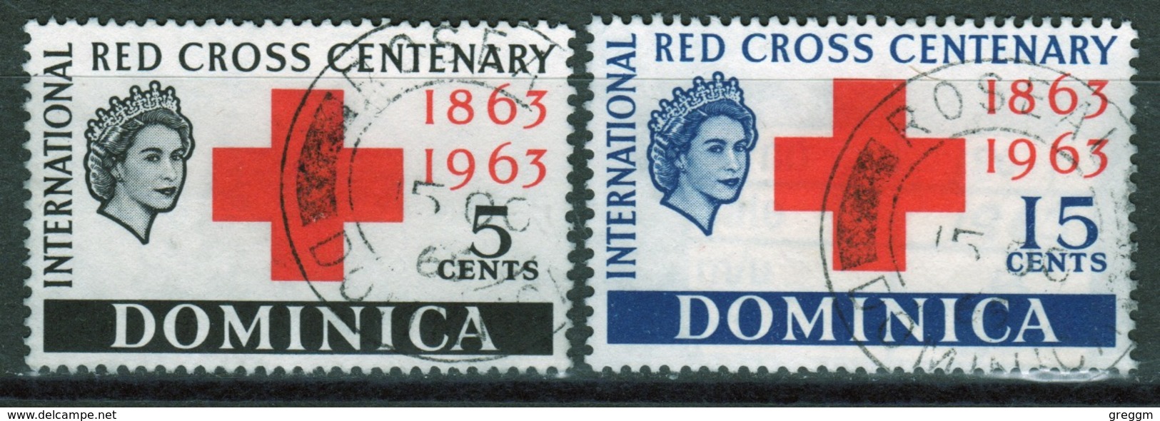 Dominica Set Of Stamps To Celebrate The Red Cross 1963. - Dominica (...-1978)