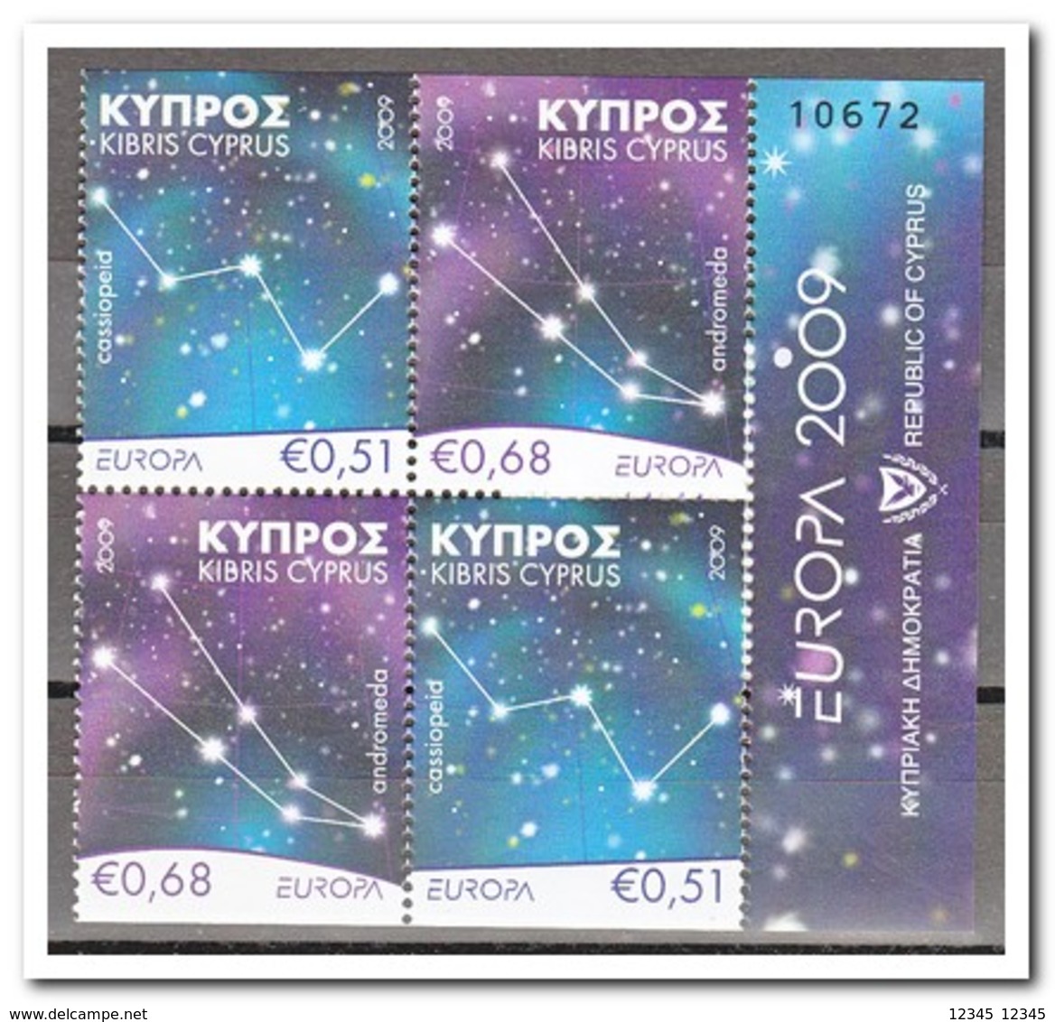 Cyprus 2009, Postfris MNH, Europe, Cept, Astronomie - Nuevos