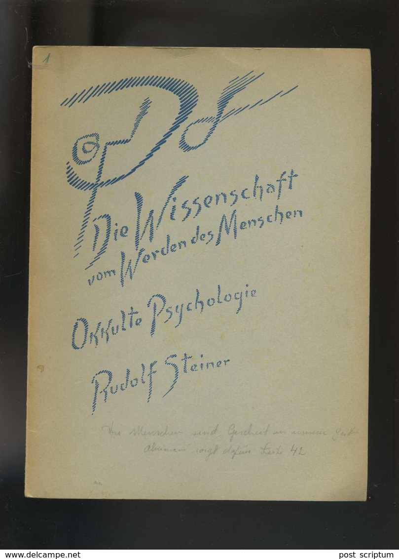 Livre En Allemand - Lot De 12 Livres De Rudolf Steiner - Autres & Non Classés