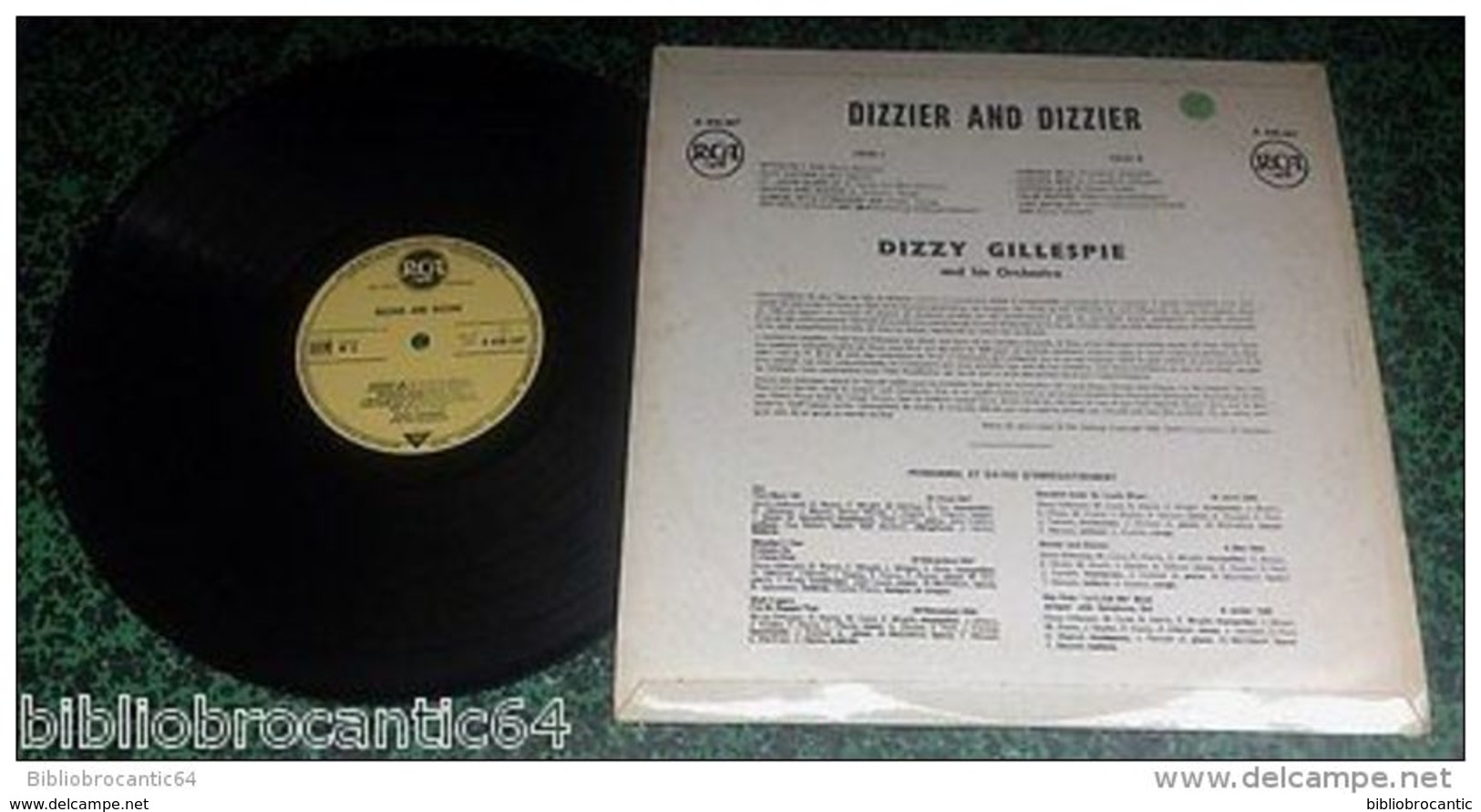 LP 30cm * DIZZY GILLEPSIE "DIZZIER AND DIZZIER" *< RCA A 430.207 En 1950 - Jazz