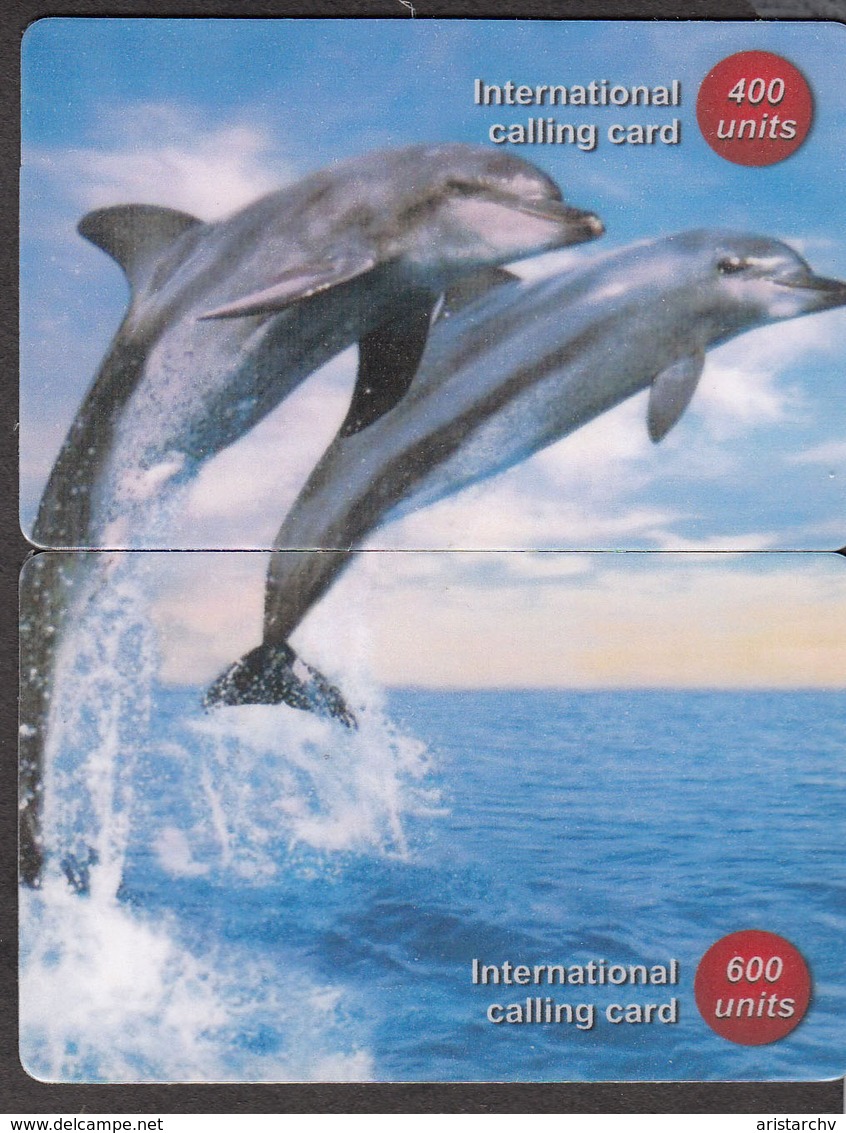 CHINA DOLPHIN 7 PUZZLE OF 14 PHONE CARDS - Delphine