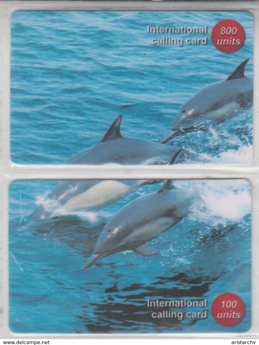 CHINA DOLPHIN 7 PUZZLE OF 14 PHONE CARDS