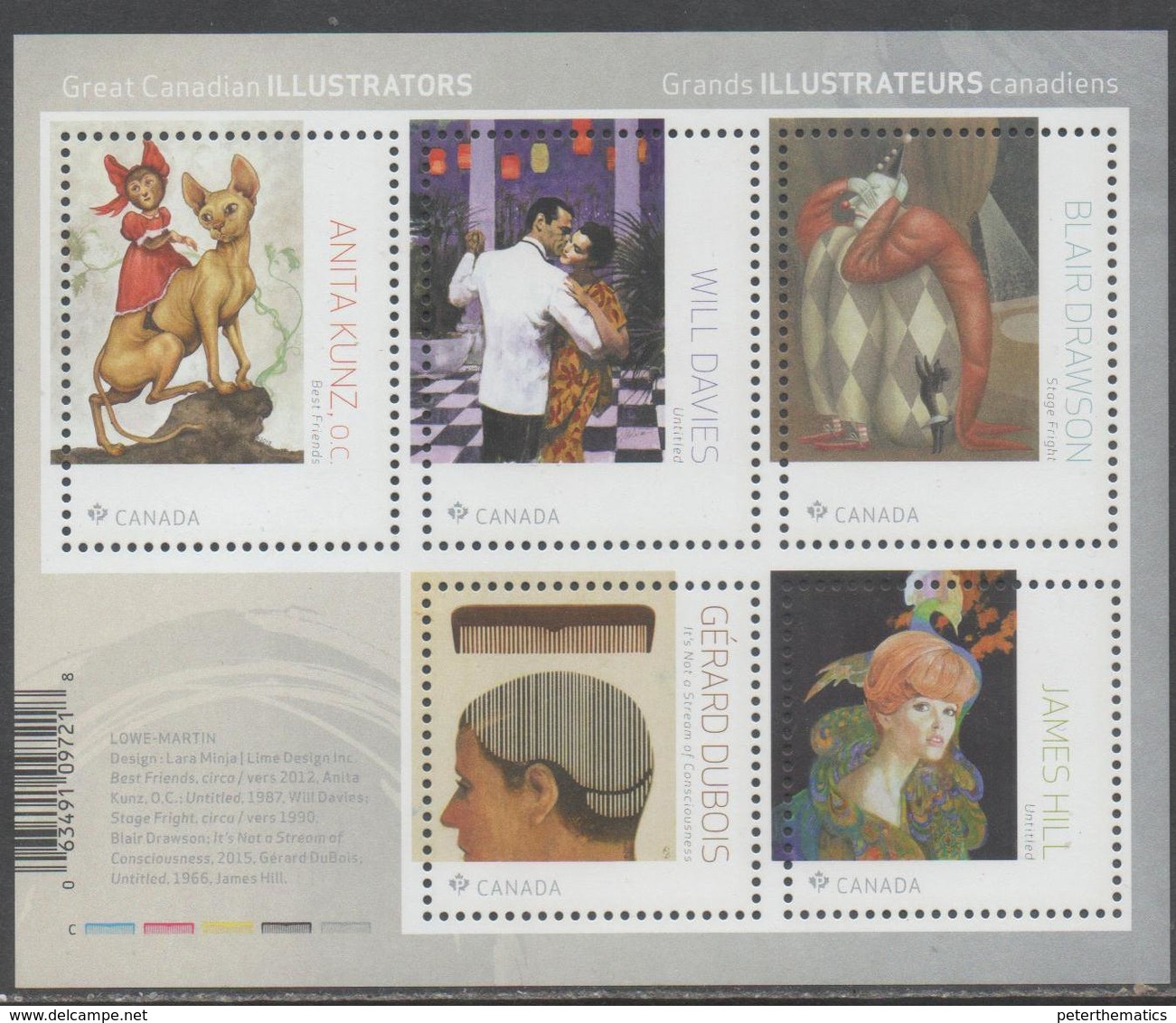 CANADA , 2018, MNH, GREAT CANADIAN ILLUSTRATORS, DANCING, CLOWNS, CATS, SHEETLET - Other & Unclassified