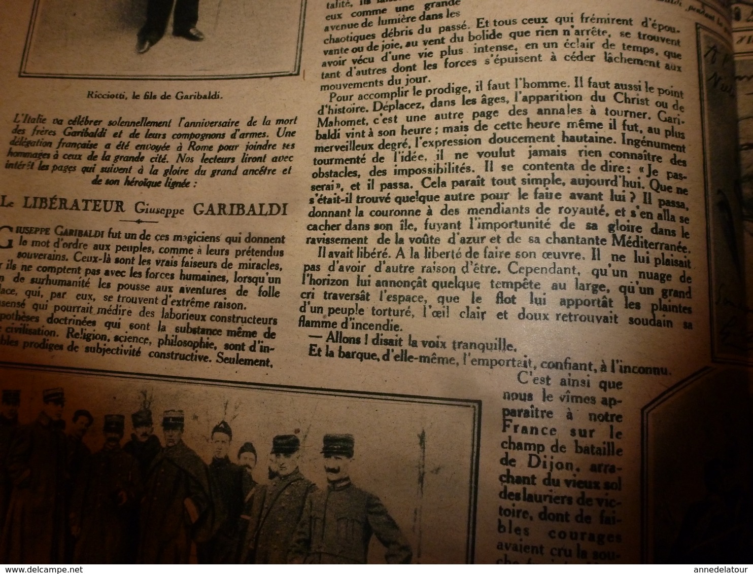 1919  LES ANNALES: Pub L'HIVER en SUISSE; Famille héroîque des GARIBALDI;Chanson NOËL de METZ;L'oeuvre de RENOIR;etc