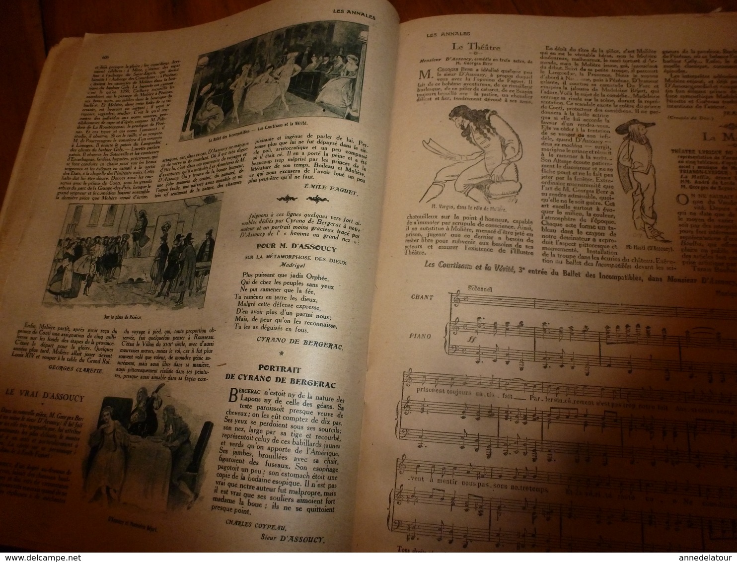 1919  LES ANNALES: Pub L'HIVER en SUISSE; Famille héroîque des GARIBALDI;Chanson NOËL de METZ;L'oeuvre de RENOIR;etc