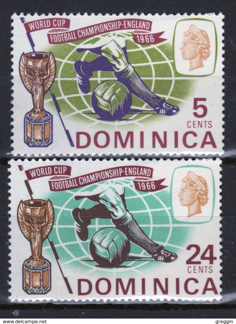 Dominica Set Of Stamps To Celebrate World Cup 1966. - Dominica (...-1978)