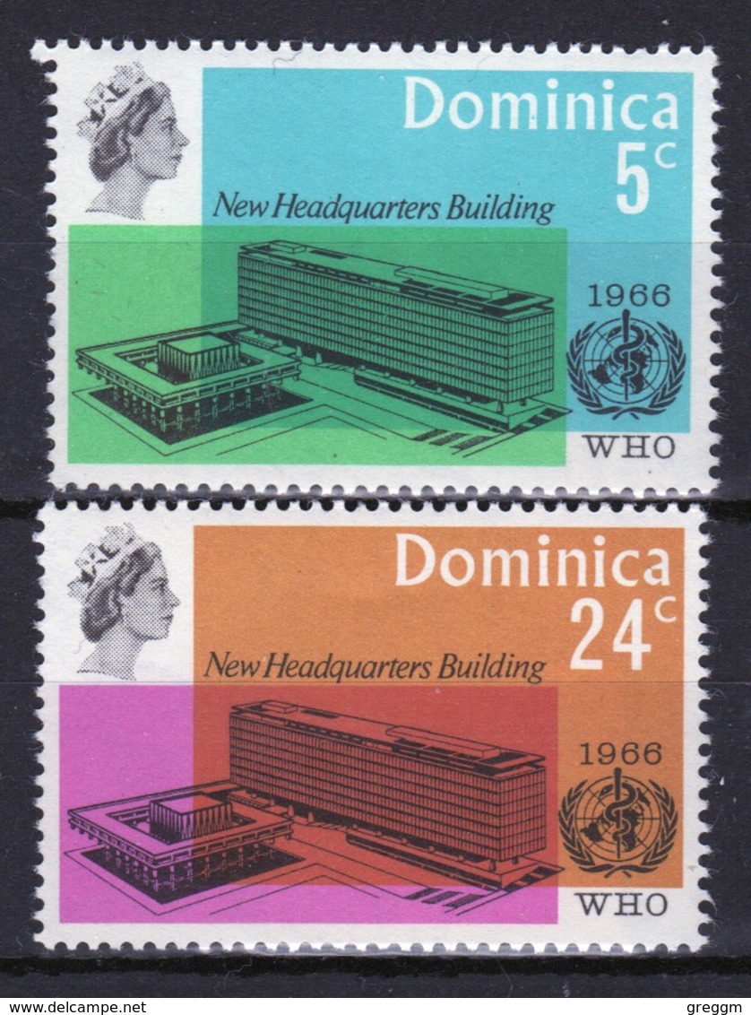 Dominica Set Of Stamps To Celebrate W.H.O. 1966. - Dominica (...-1978)
