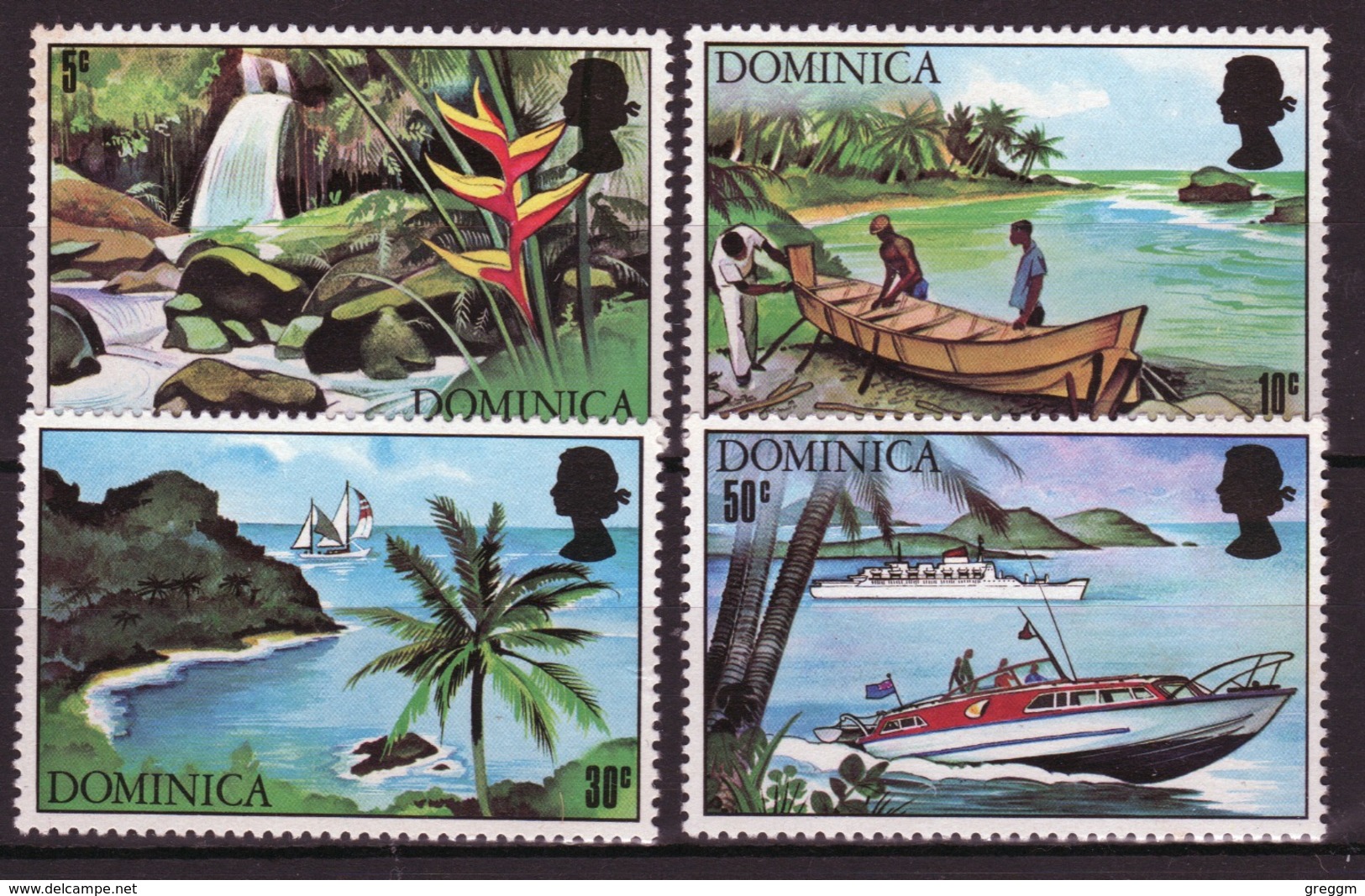 Dominica Set Of Stamps To Celebrate Tourism 1971. - Dominica (...-1978)