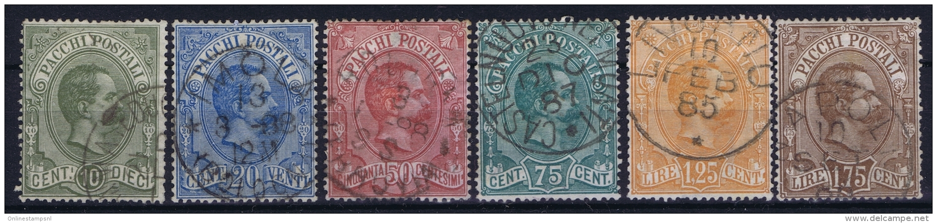 Italy: Sa 1- 6  Mi Nr 1 - 6  Obl./Gestempelt/used   1878 - Colis-postaux