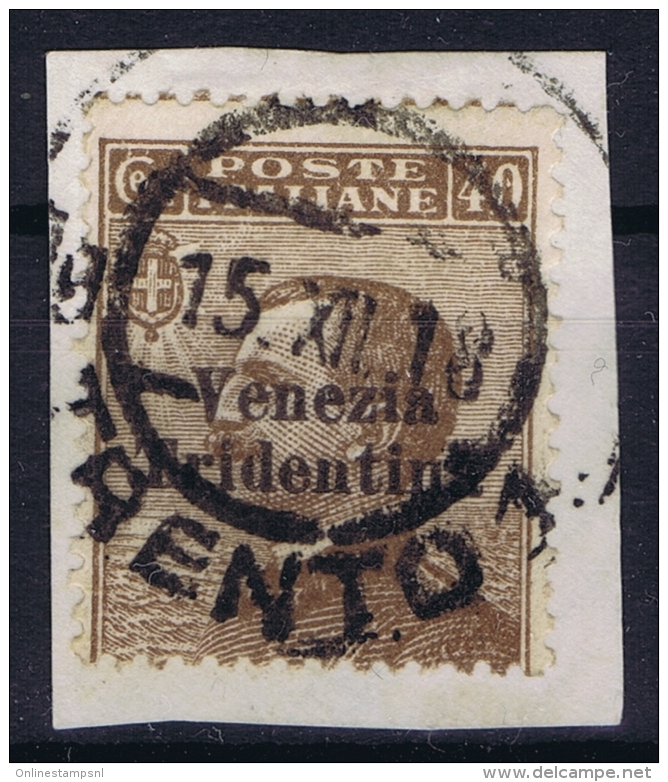 Italy: Trento, Trentino, Venezia Tridentina 1918 Sa Nr 24  Mi Nr 23used - Trentin