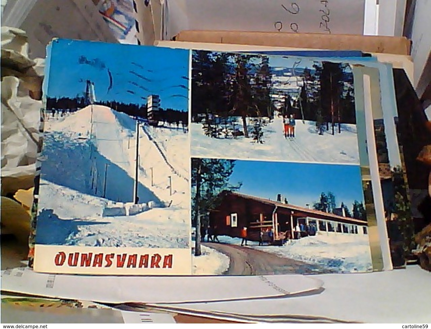 FINLAND Finlande, Rovianiemi-SCI Ounasvaara SALTO SKI  SKILIFT V1975  GR1161 - Finlandia