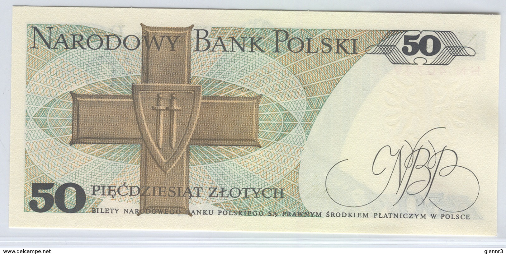 POLAND 142c 1988 50  Zlotych UNC - Polen