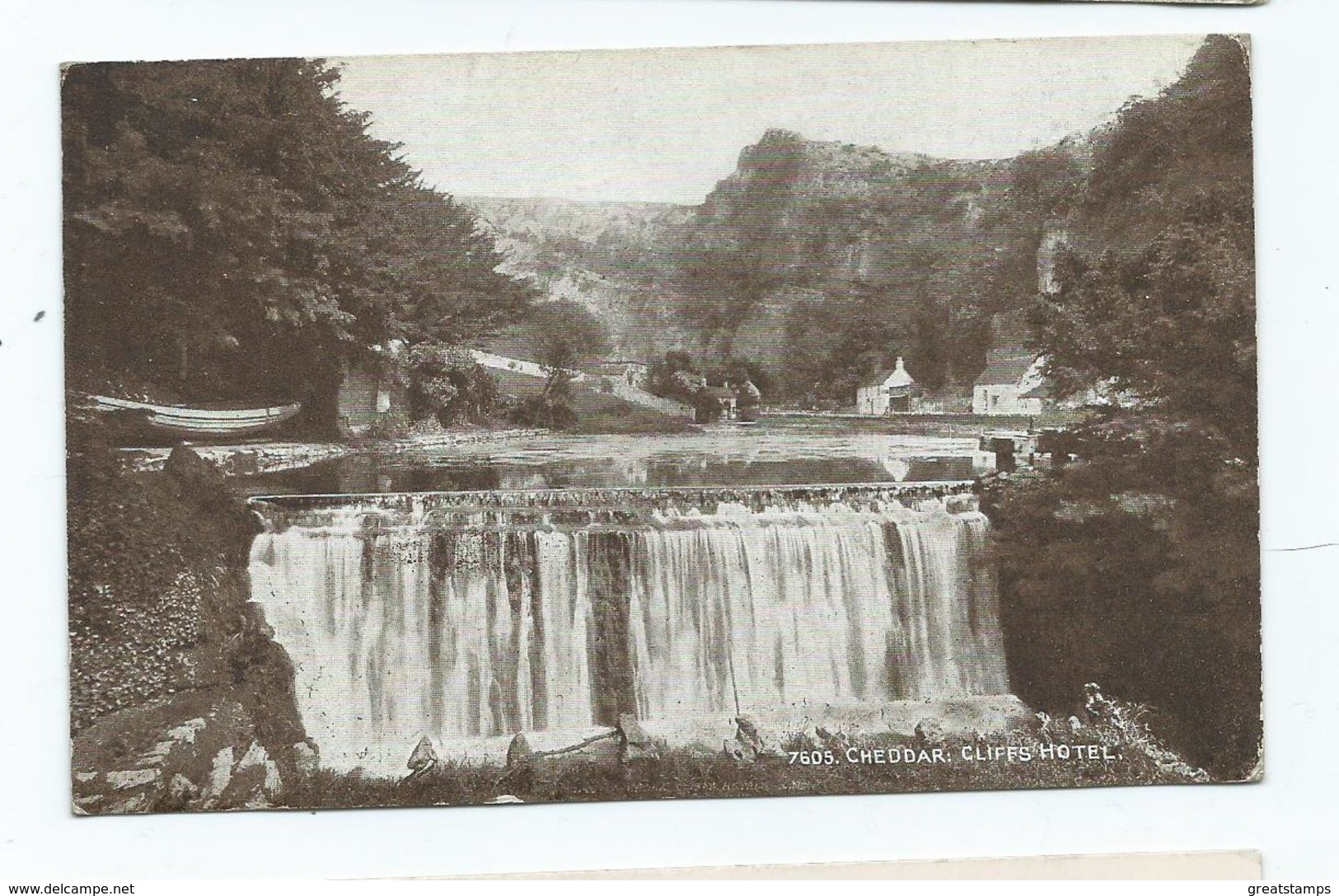 Somerset Postcard Cheddar Cliffs Hotel. Posted 1920 - Cheddar