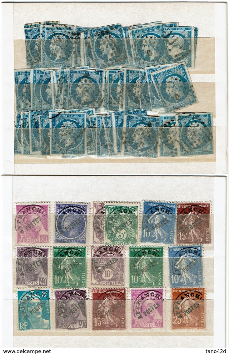 LCA4 - GROS VRAC TIMBRES DE FRANCE TOUTES EPOQUES ET TOUS ETATS A ETUDIER - Lots & Kiloware (mixtures) - Max. 999 Stamps