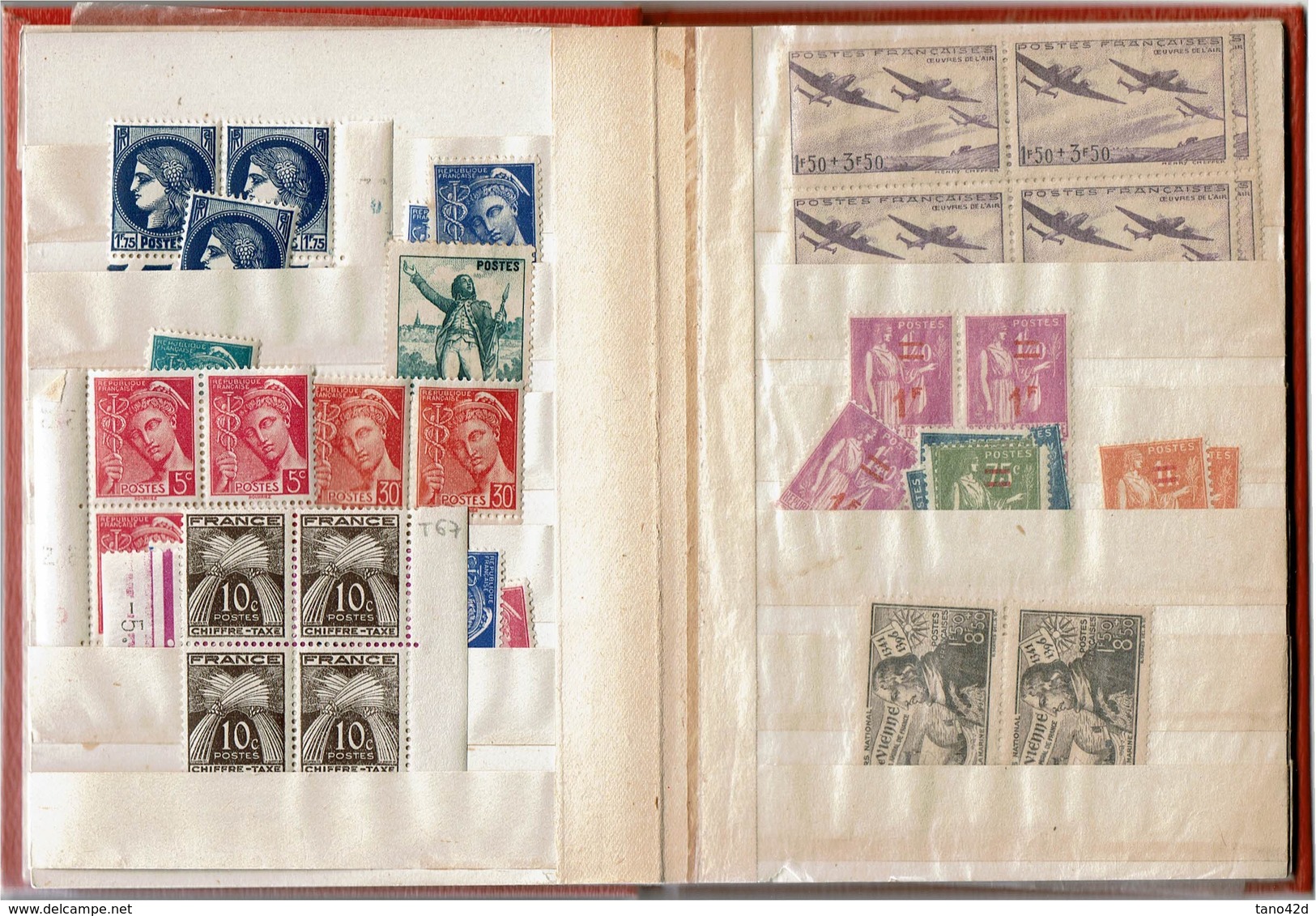 LCA4 - GROS VRAC TIMBRES DE FRANCE TOUTES EPOQUES ET TOUS ETATS A ETUDIER