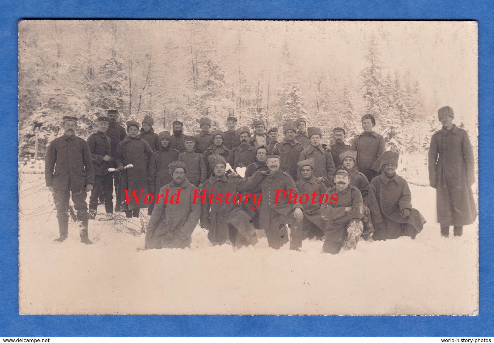 CPA Photo - Front à Situer - Décembre 1917 - Fraterniation Entre Allemand Et Russe ? - Voir Uniforme WW1 Poilu Soldat - Guerra 1914-18