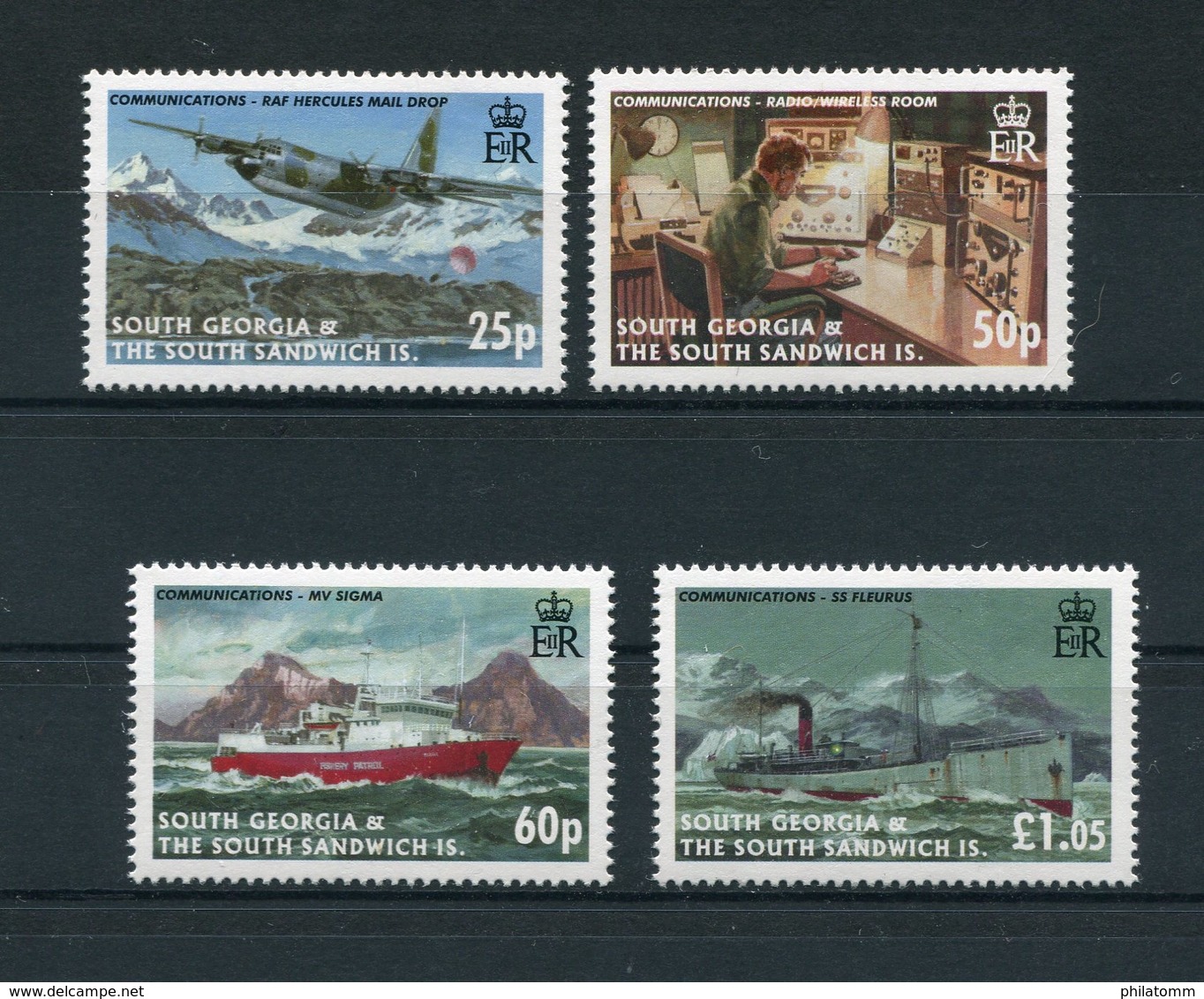 Südgeorgien - Mi.Nr. 429 / 432 - "Kommunikation" ** / MNH (aus Dem Jahr 2006) - South Georgia