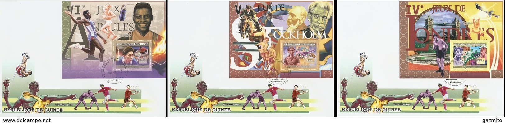 Guinea 2007, Olympic Games, Satellites, Athletic, 3BF In 3FDC - Africa