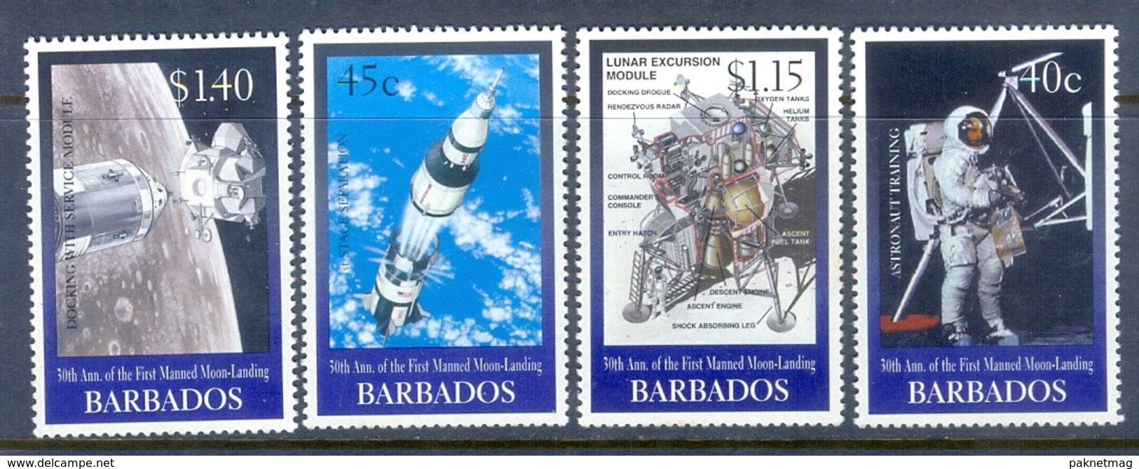 H53- Barbados 1999. 30th Anniversary Of 1st Moon Landing. - Other & Unclassified