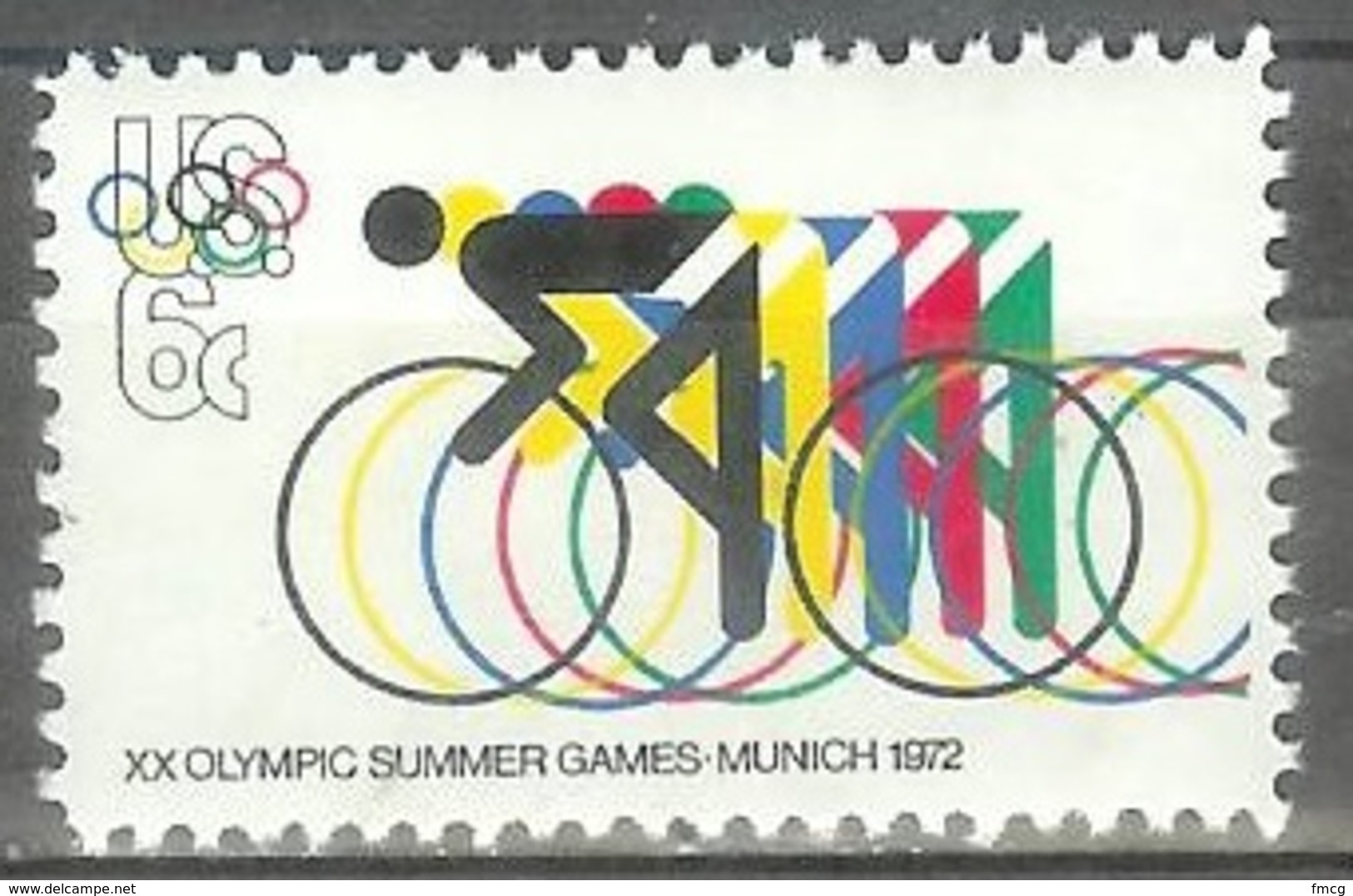 1972 6 Cents Olympics Bicycling Mint Never Hinged - Unused Stamps