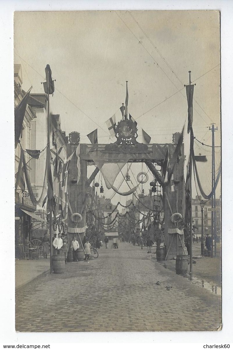 CPA Animée Carte Photo Dieppe Millerand Président 27 Juillet 1921 - Dieppe