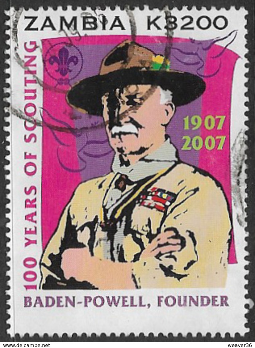 Zambia SG1020 2006 Centenary Of World Scouting 3200k Good/fine Used [37/30798/2D] - Zambia (1965-...)