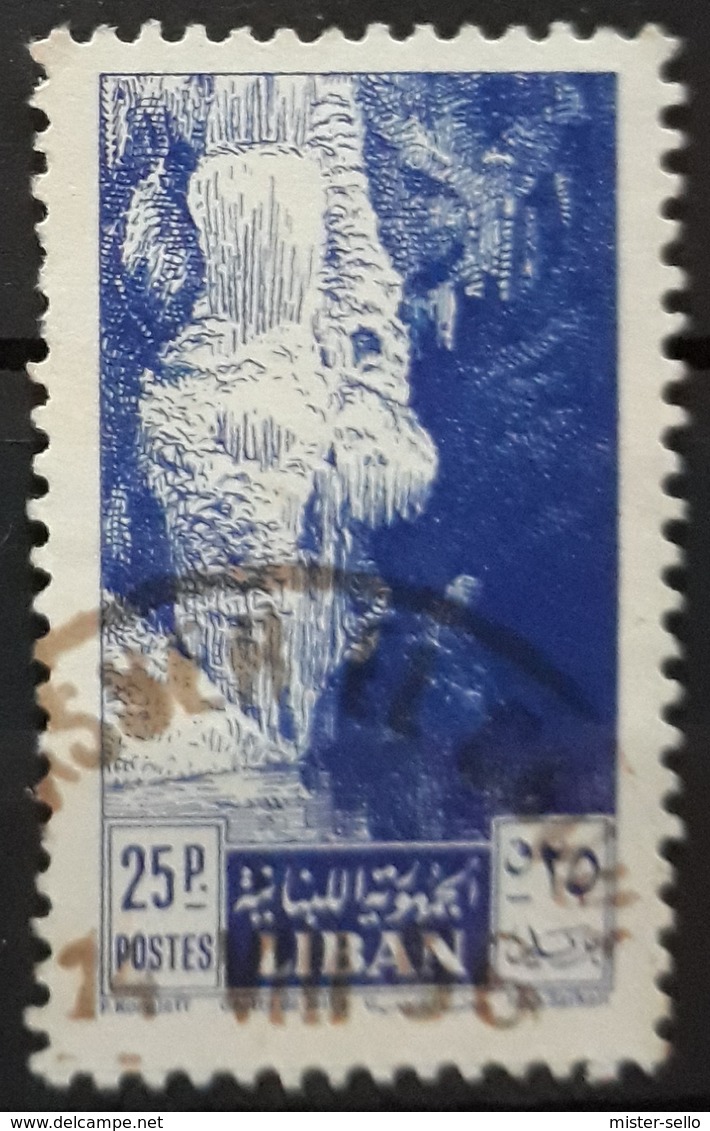 LÍBANO 1955 Cedar Of Lebanon And Jeita Grotto. USADO - USED. - Líbano