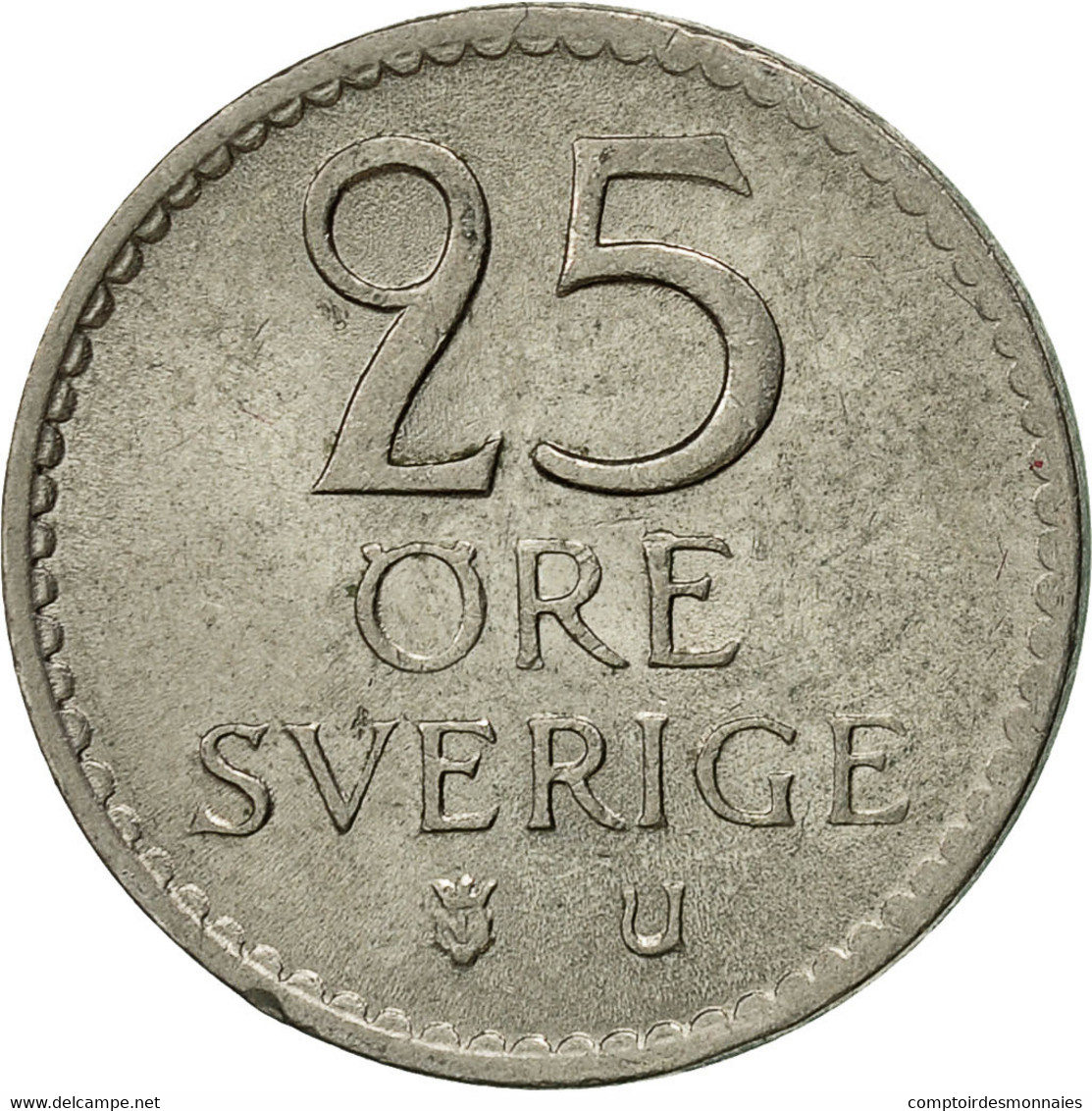 Monnaie, Suède, Gustaf VI, 25 Öre, 1968, TTB, Copper-nickel, KM:836 - Suède