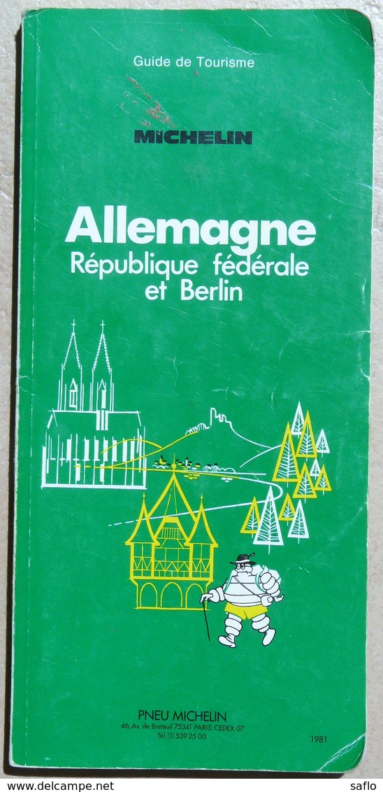 Guide Vert Michelin Allemagne République Fédérale Et Berlin 1981 - Michelin (guides)