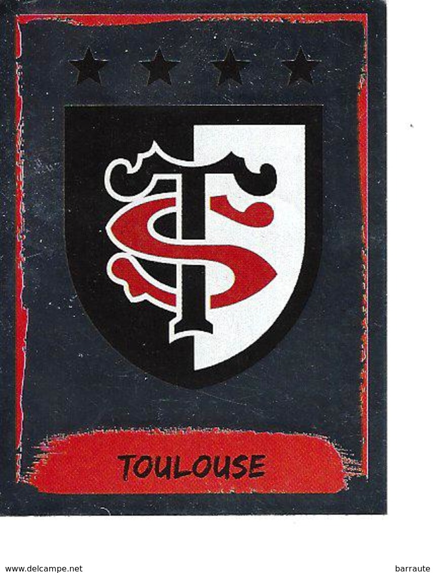 Panini Rugby 2016-2017 N° 264 ECUSSON Du STADE De TOULOUSE Brillant Argent - French Edition