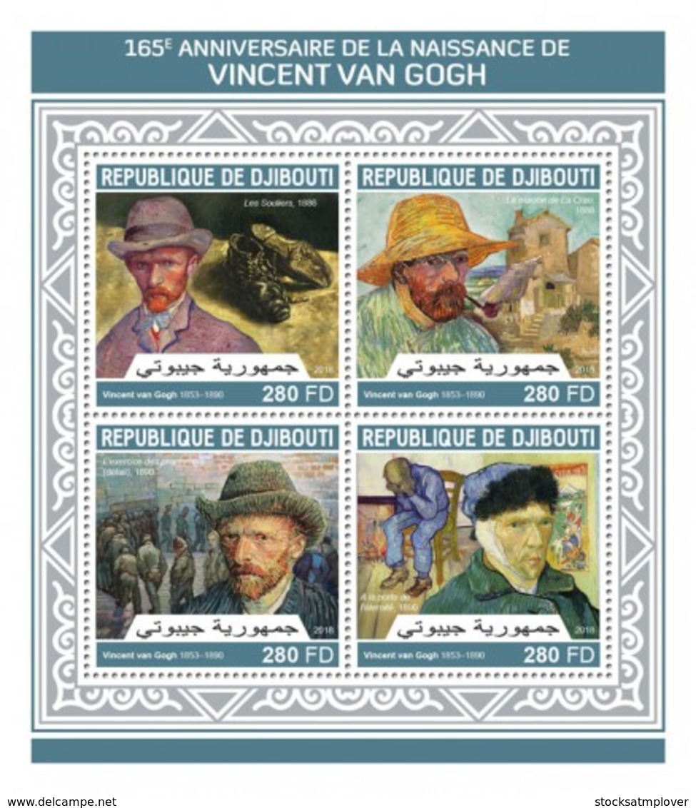 Djbouti 2018 Art Painting Vincent Van Gogh    S201804 - Djibouti (1977-...)