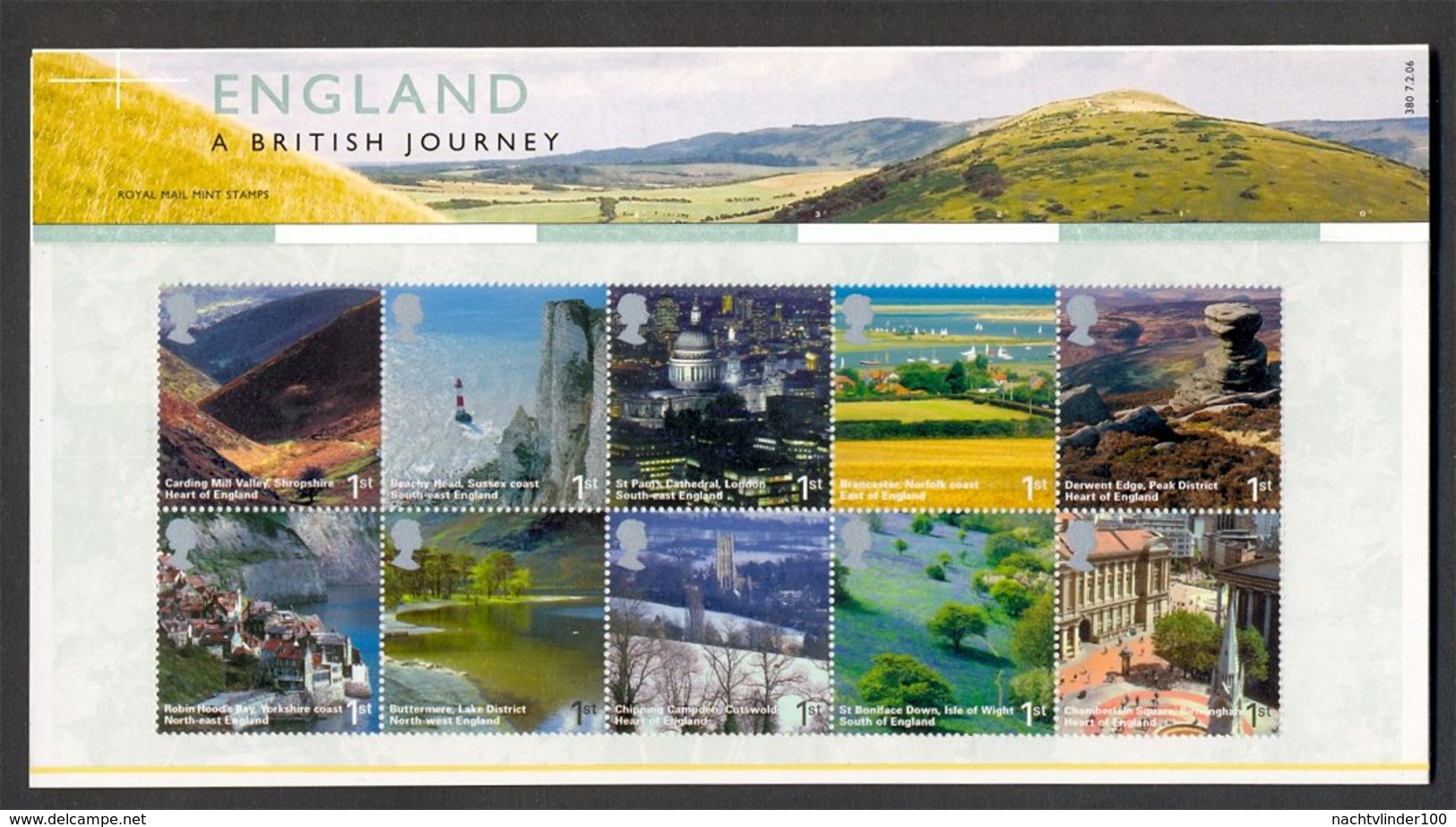 Nbd0121b TOERISME A BRITISH JOURNEY TOURISM LIGHTHOUSE MOUNTAINS CHURCH BOAT GREAT BRITAIN 2006 PRESENTATION PACK PF/MNH - Andere & Zonder Classificatie