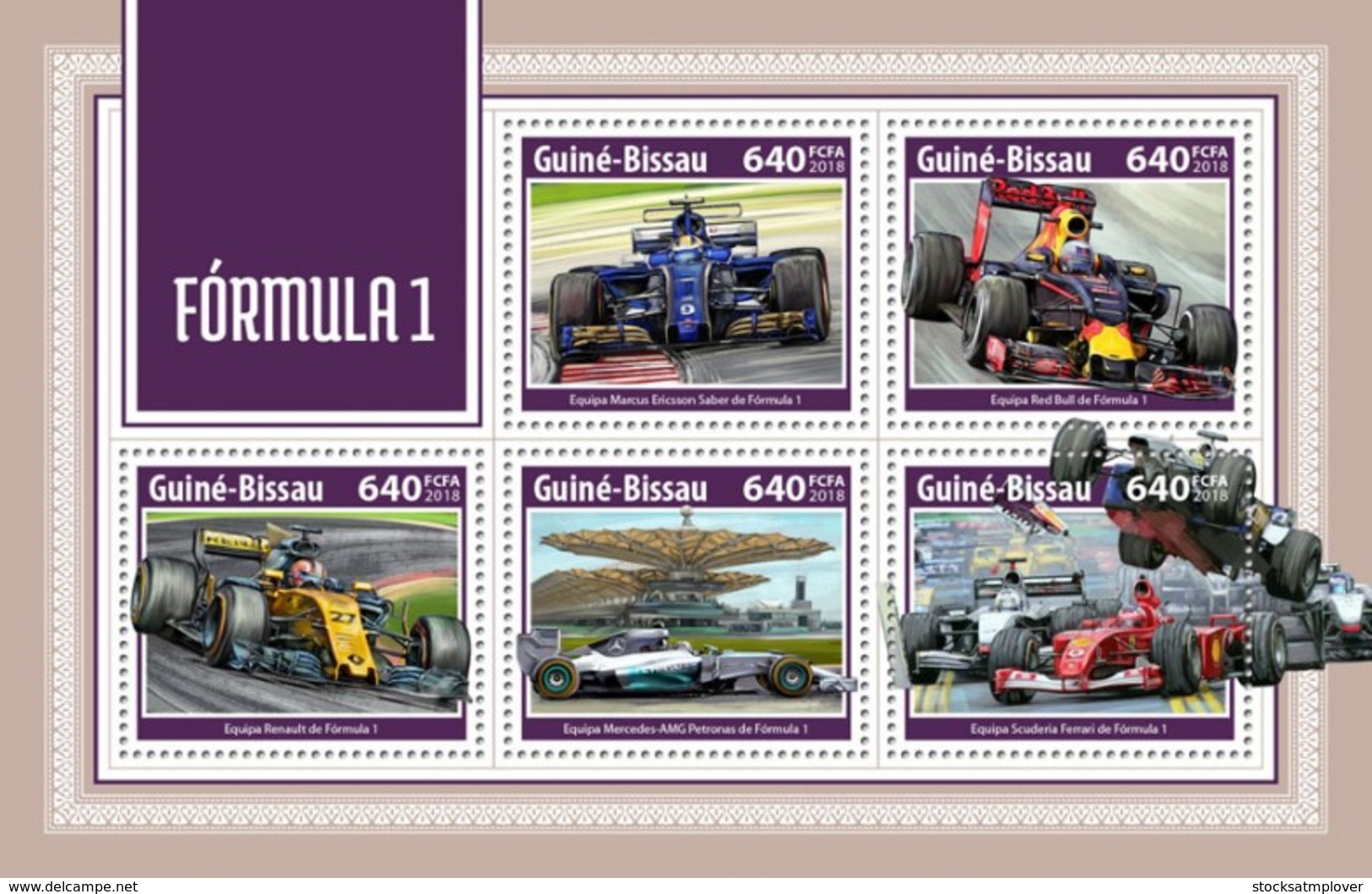 Guinea Bissau 2018  Car  Formula 1S201804 - Guinea-Bissau