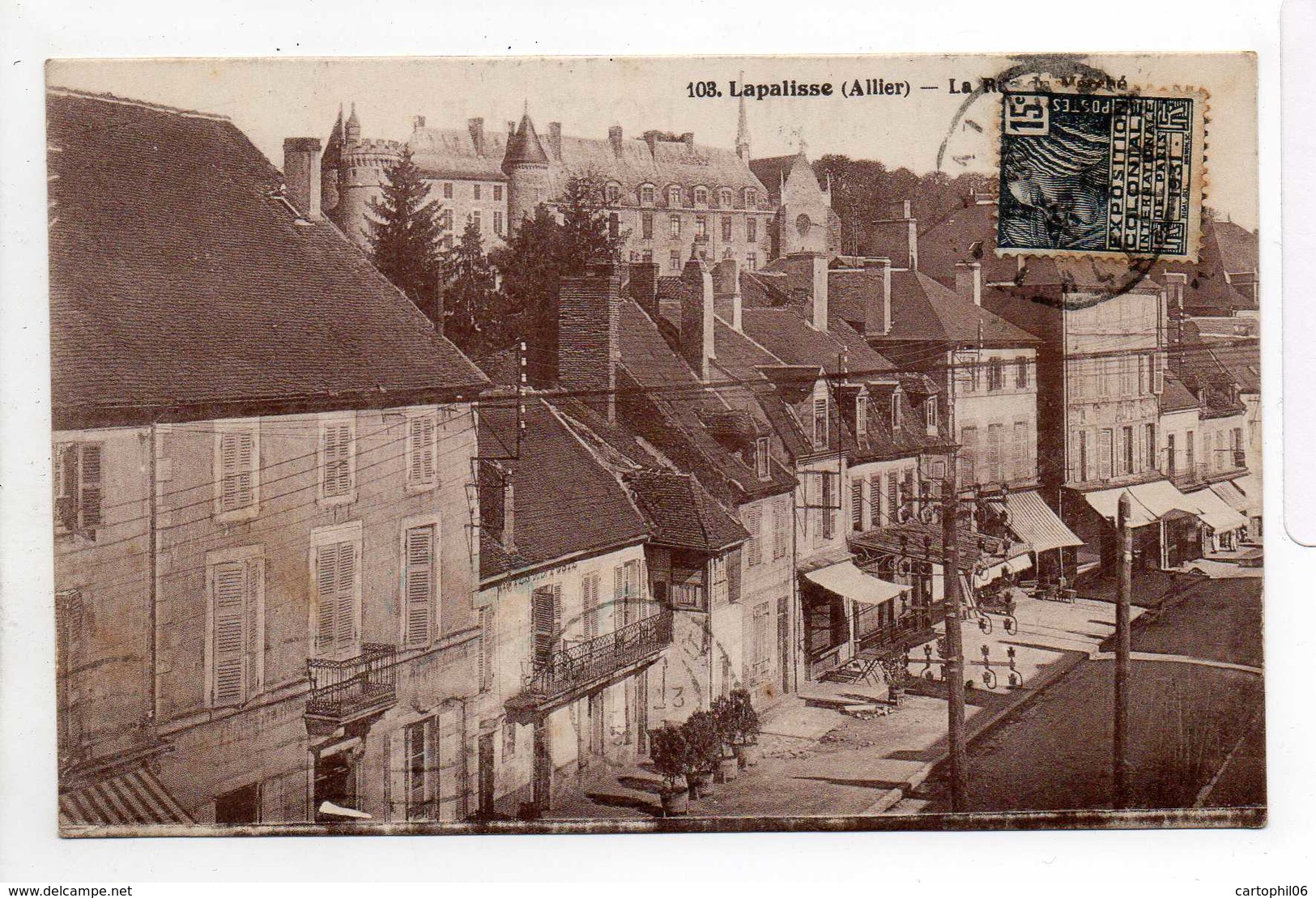 - CPA LAPALISSE (03) - La Rue Du Marché 1931 - Photo-Edition H. Besson 103 - - Lapalisse