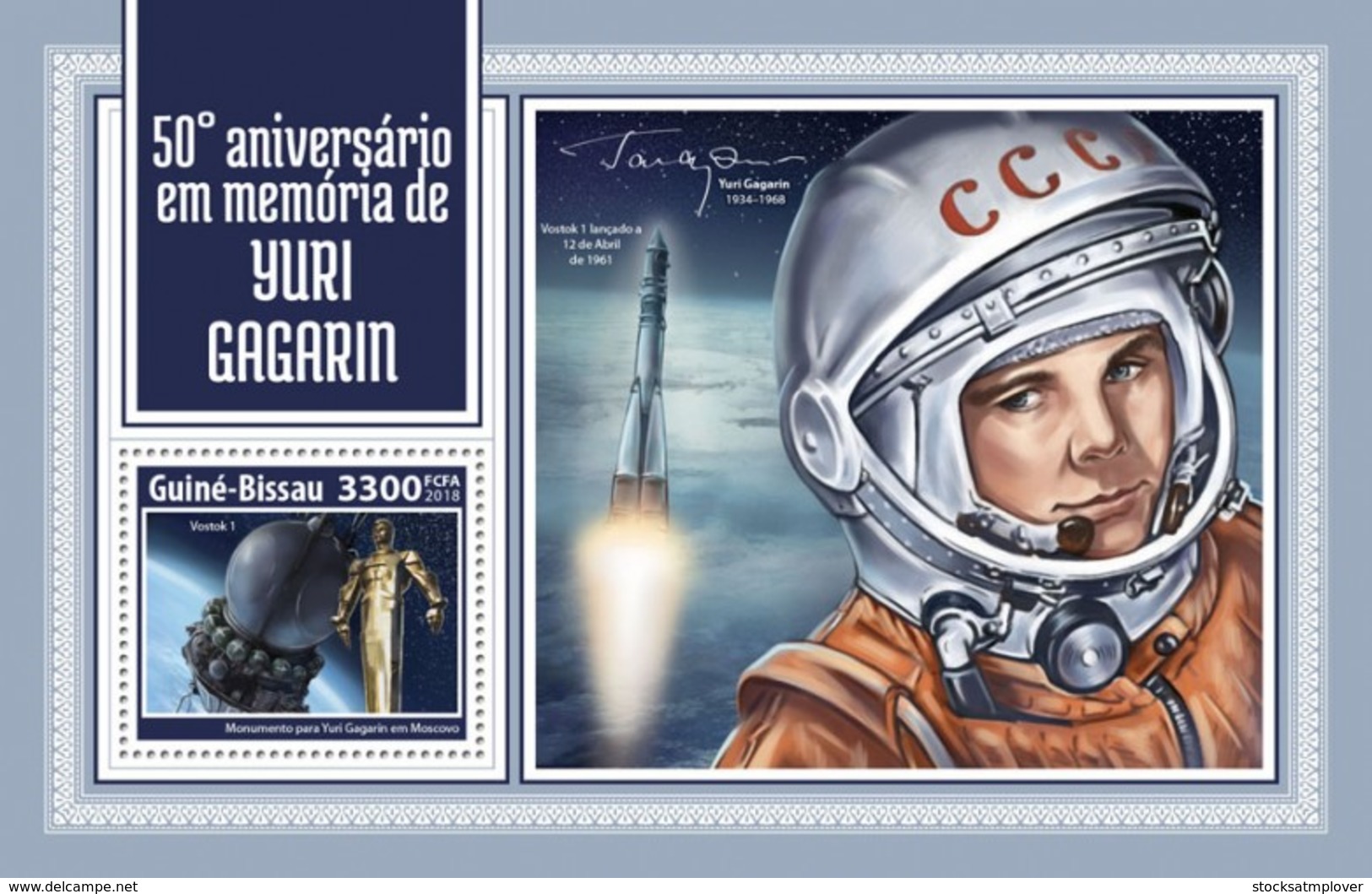 Guinea Bissau 2018  Space Yuri Gagarin   S201804 - Guinea-Bissau