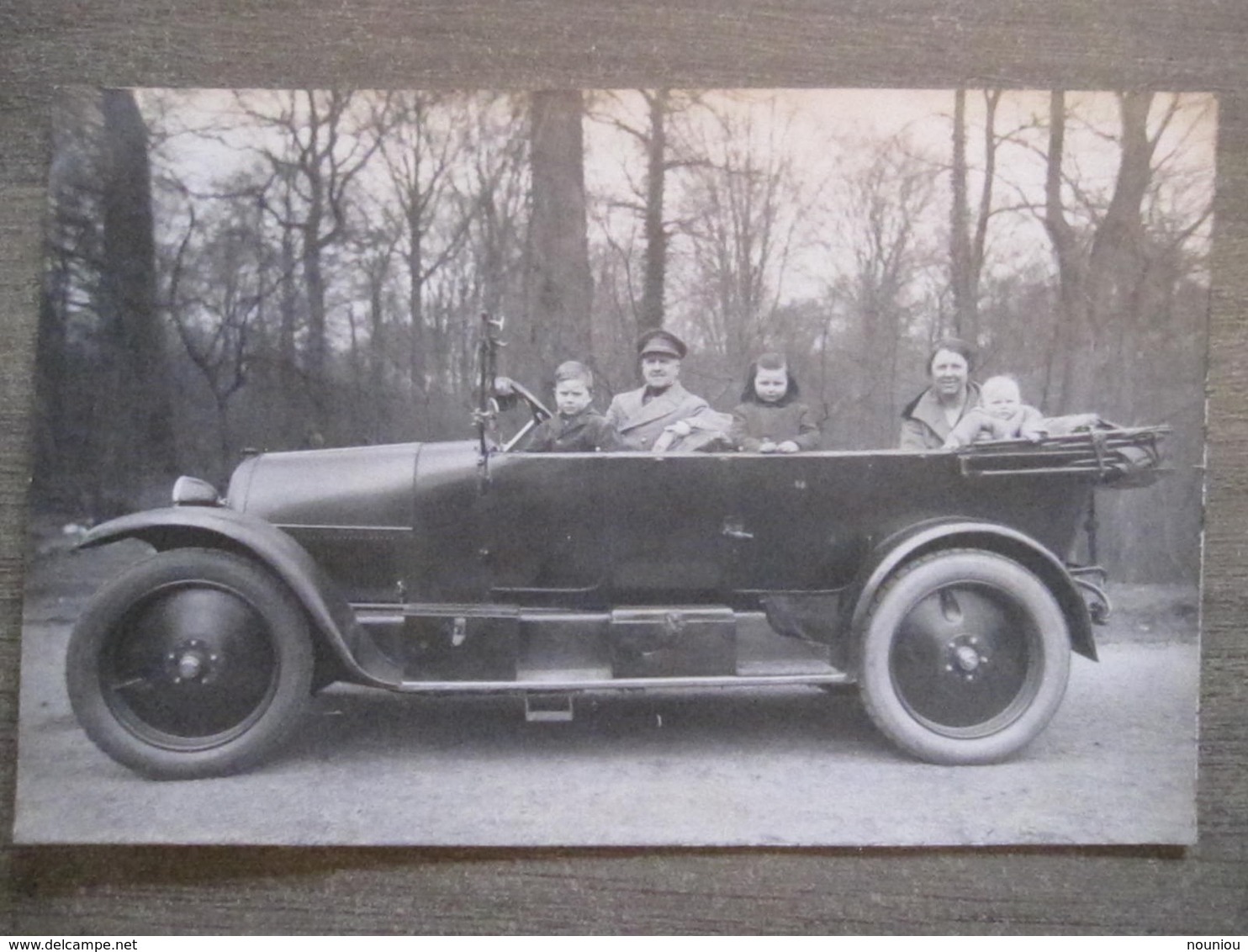 Cpa Photo Famille Militaire Soldat Voiture - 1925 - Autres & Non Classés